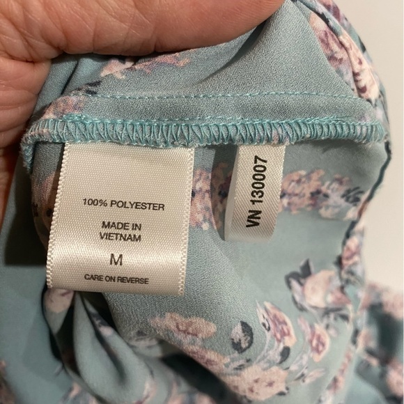 Floral Teal Blouse - Picture 8 of 11